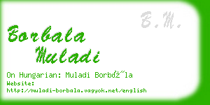 borbala muladi business card